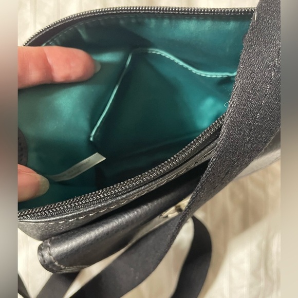 Coach 49170 Park Pebbled Leather Swingpack Crossbody Shoulder Bag Black - Picture 4 of 4